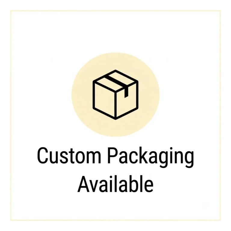custom packaging available