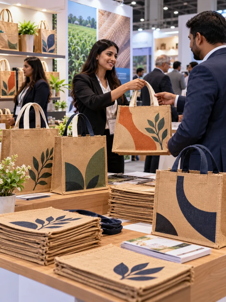 Corporate Promotional Jute Bags for exhibitions, trade fairs and corporate events