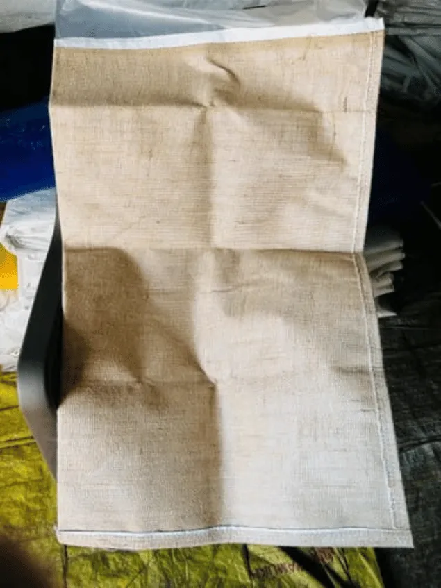 Laminated Jute Bags – LDPE lined food-grade jute packaging bags – Indian export product