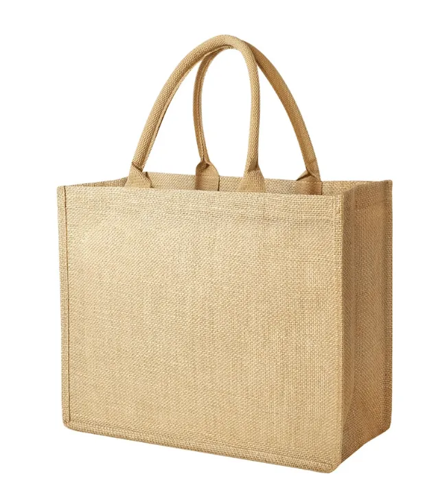 Jute Shopping Bags – reusable natural jute bags with custom options – Indian export product