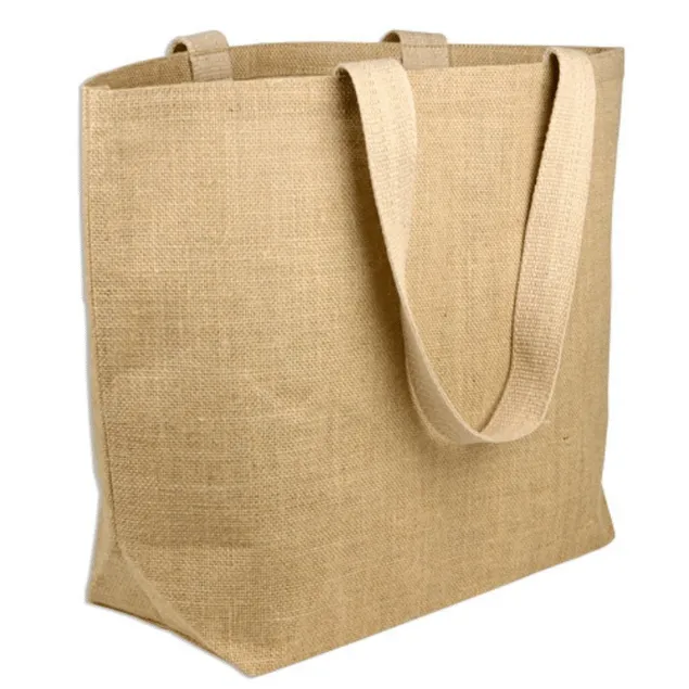 Jute Shopping Bags – reusable natural jute bags with custom options – Indian export product