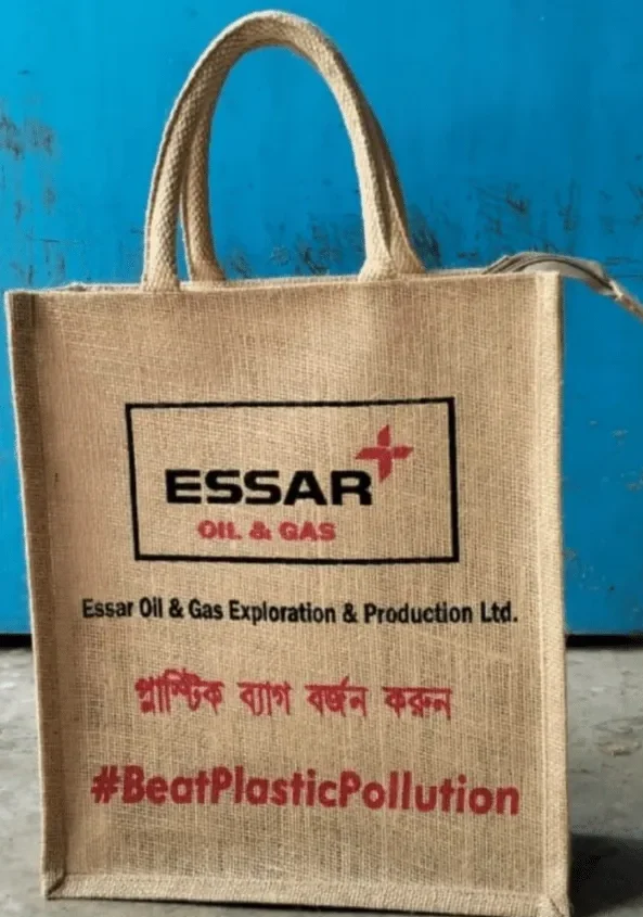 Corporate Promotional Jute Bags – custom printed laminated jute bags – Indian export product