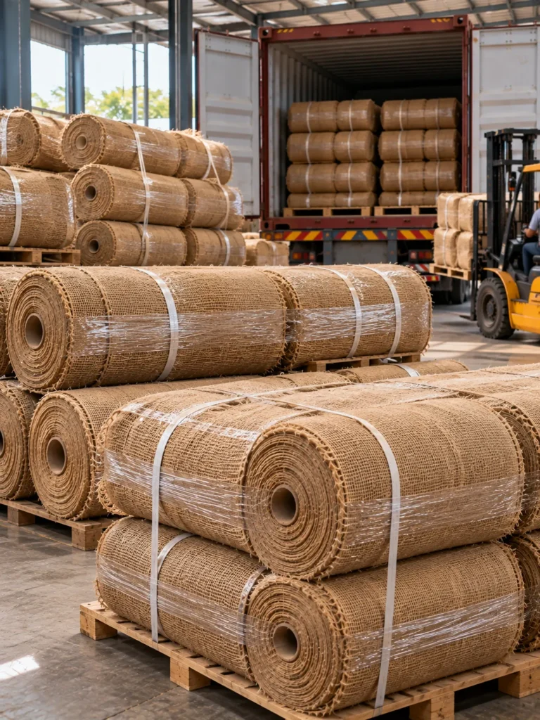 Jute Hessian Cloth – natural jute fabric rolls – Indian export product